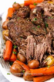 Chuck Roast Cooked With Carrots & Potatoes